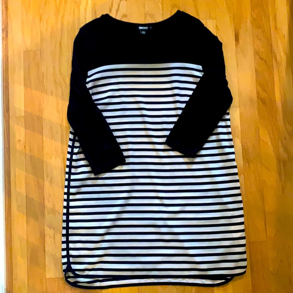DKNY Striped Tunic - L